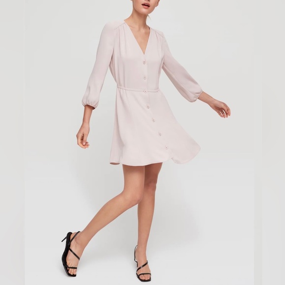 Babaton Day dress with pockets. Camille (light pink)
S. Washed once, never worn. - Picture 1 of 3